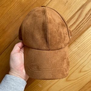 Free People Brooklyn Vegan Suede Baseball Hat